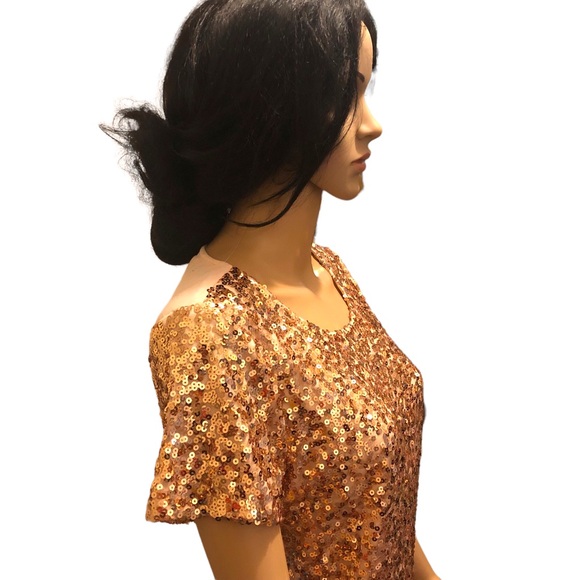 Rose gold sequin top - Picture 5 of 11